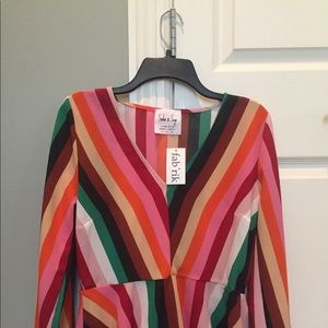 Multi-colored blouse, never worn with tags